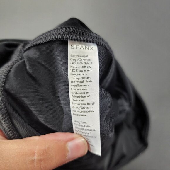 Spanx Faux Leather Leggings 2437Q Black Women’s XL Petite Career Grunge Classic - Picture 7 of 10